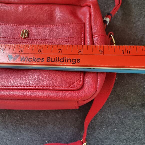 Tommy Hilfiger red leather purse Bag Crossbody - Picture 14 of 14